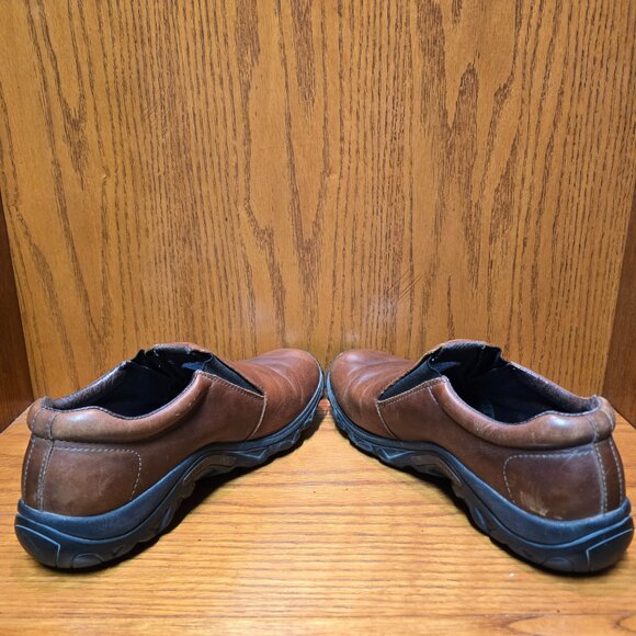 Merrell Jungle Moc Leather Mahogany Brown Slip On Shoes Loafers Size 9 - Picture 5 of 10